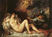  Titian Danae oil on canvas